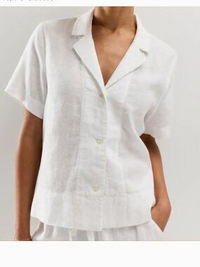 Quince Linen Short Sleeve Shirt